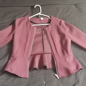 H&M Burgandy blazer NWOT
